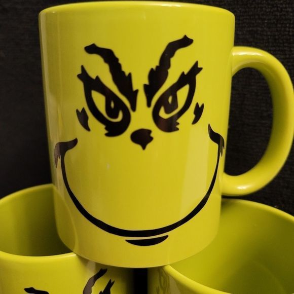 Grinch Lime Green Custom Coffee Mugs - Picture 3 of 3